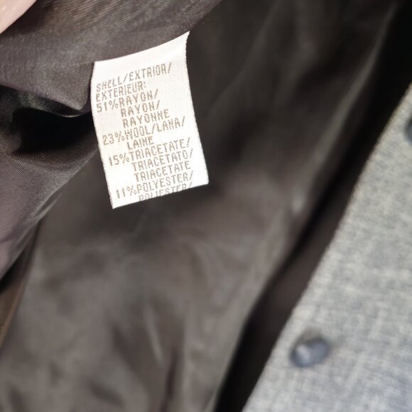 Jones New York Black and White Houndstooth Fully Lined Blazer Size 12 - Picture 7 of 9